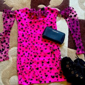 Brand new dress. Used wedges and MK wallet